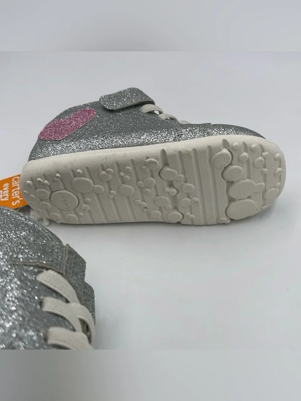 NWT Carter's Every Step Silver Glitter Shoes Size 6m